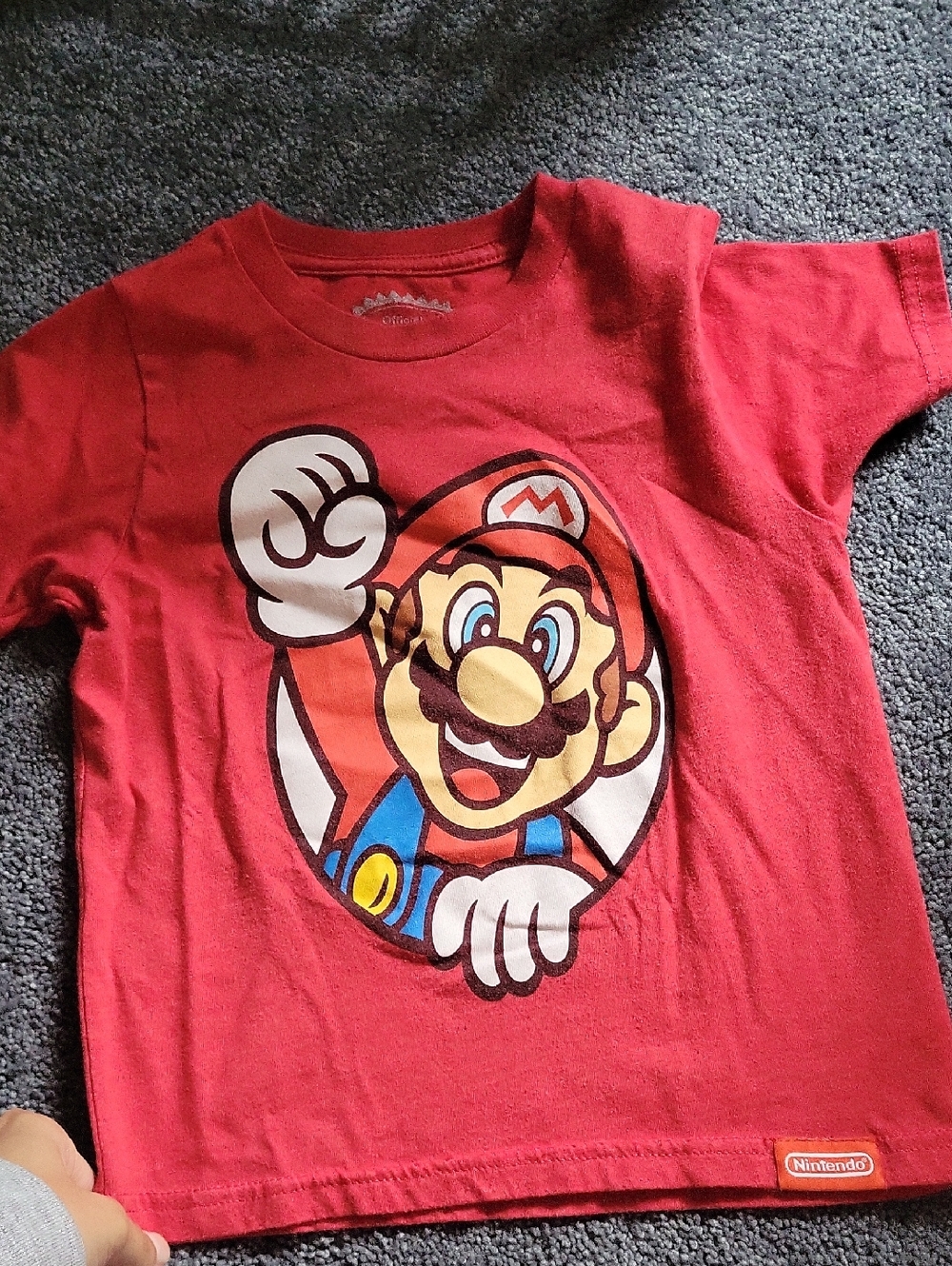 Nintendo Red Super Mario Graphic Tee for Kids